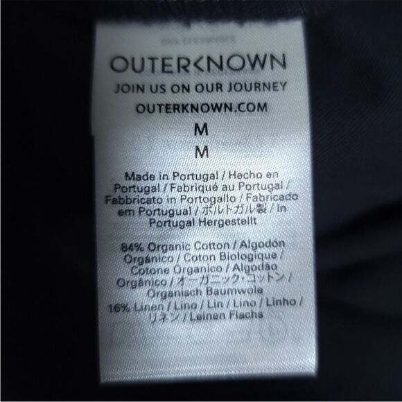 OUTERKNOWN Dark Gray S.E.A Jumpsuit M New Utility Inspired Organic Cotton Linen - Picture 8 of 13